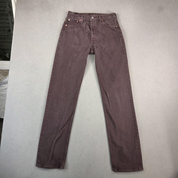 VTG Levis 501 Jeans Mens 30x34 ( Fits 27x33 )Brown Denim Button Made USA 90s